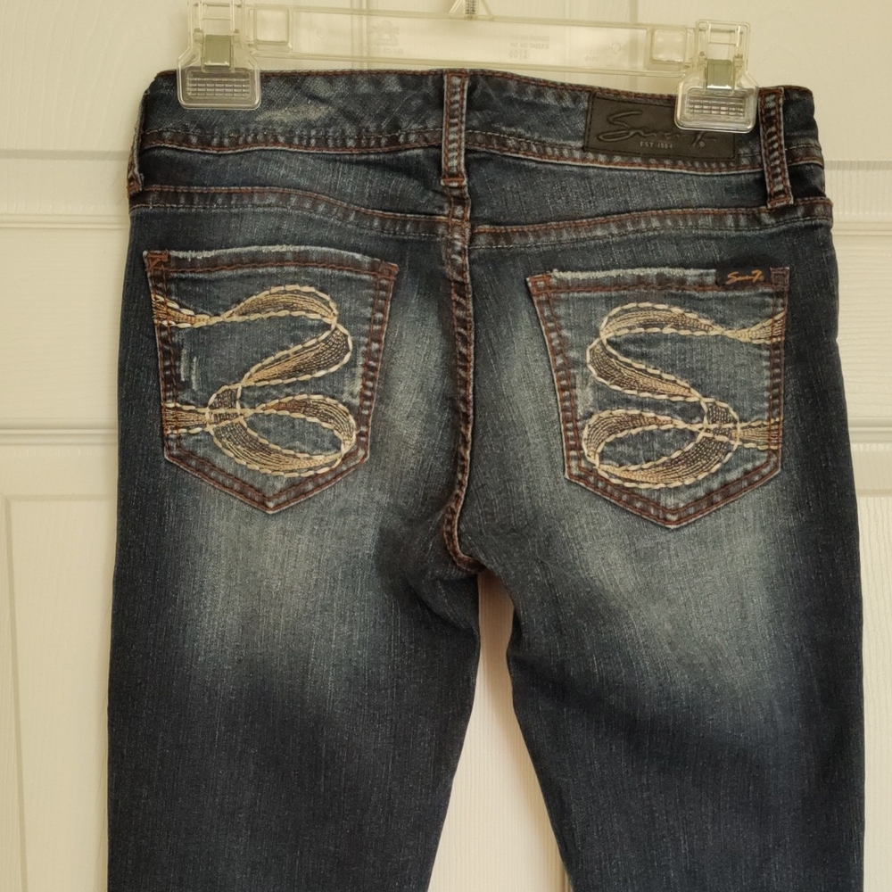 Seven7 Dark Blue Jeans for Women